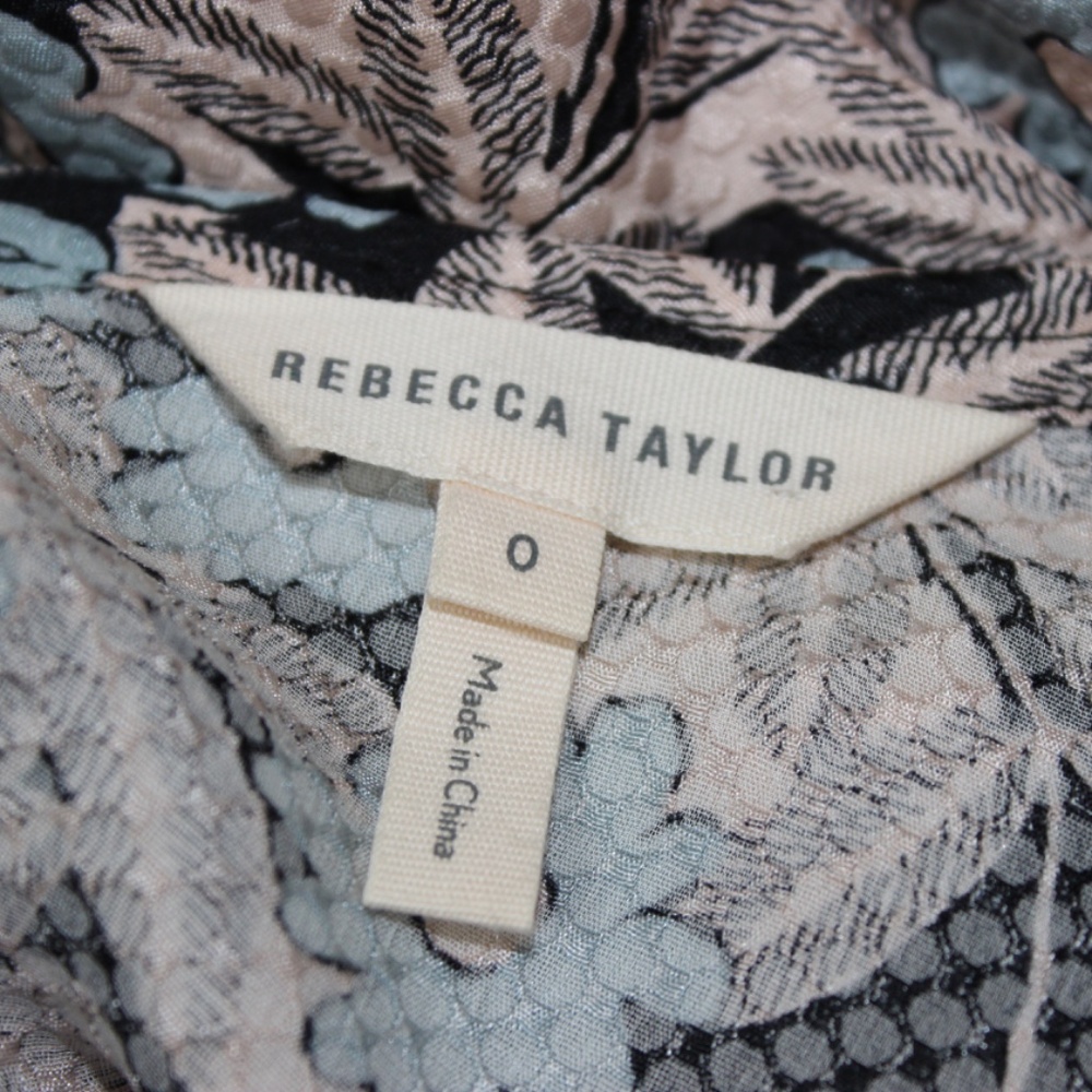 Rebecca Taylor 100% Silk Floral Top - Picture 10 of 10